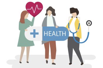 Illustration of healthy lifestyle